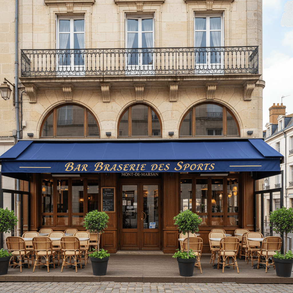 Bar-brasserie 240m² à Mont-De-Marsan : terrasse - licence IV - Image 1