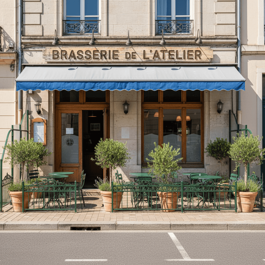 Bar-brasserie 180m² à Nantes : terrasse - Image 1