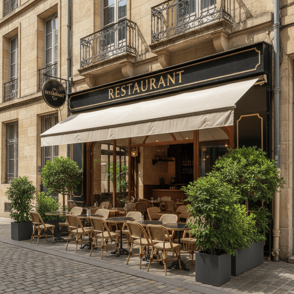 Restaurant 137m² à Bordeaux : terrasse - licence IV