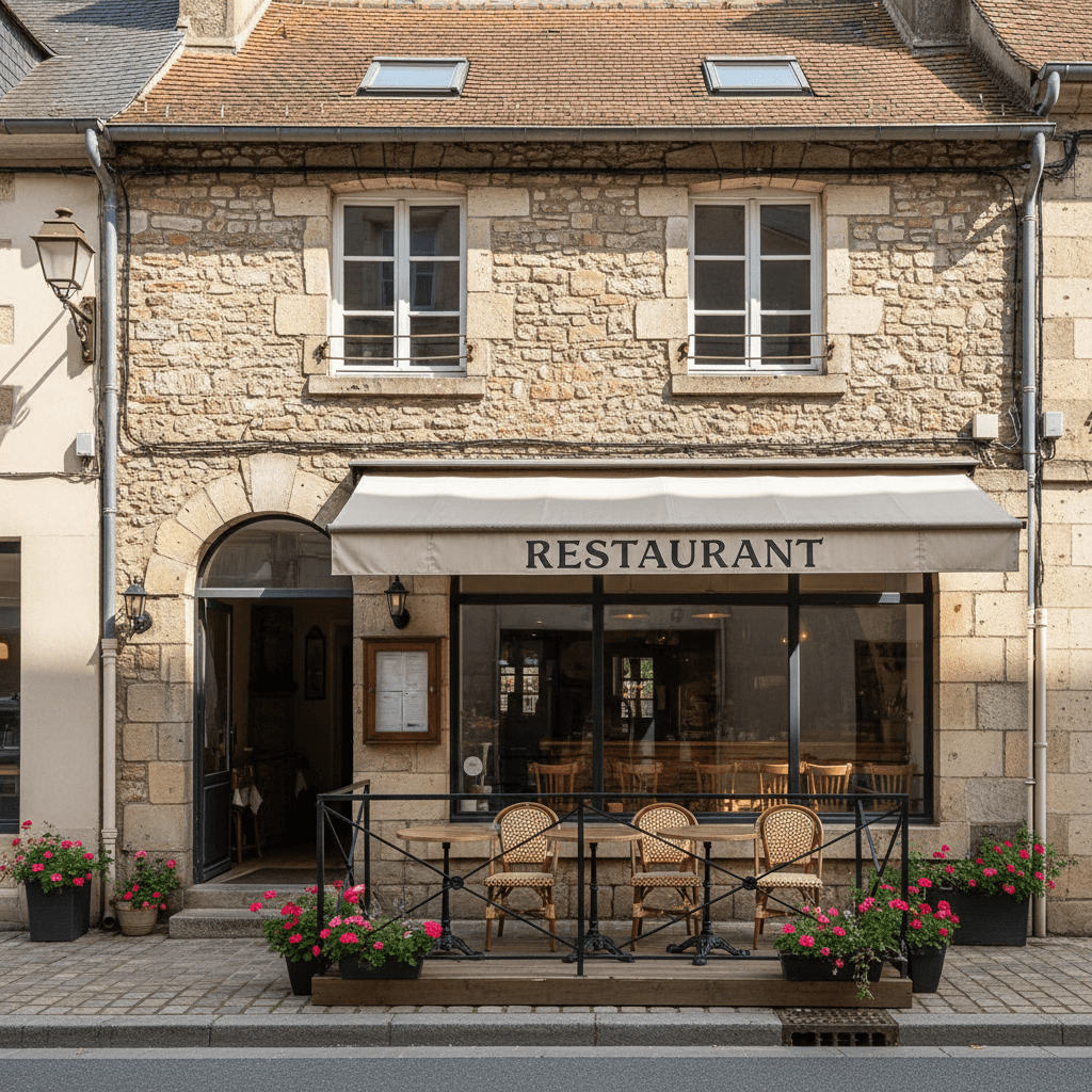 Restaurant 150m² à Montrevault-Sur-Èvre : terrasse - licence IV - Image 1