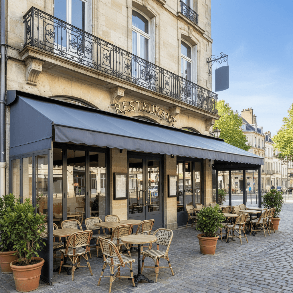 Restaurant à Nantes : terrasse - extraction - Image 1