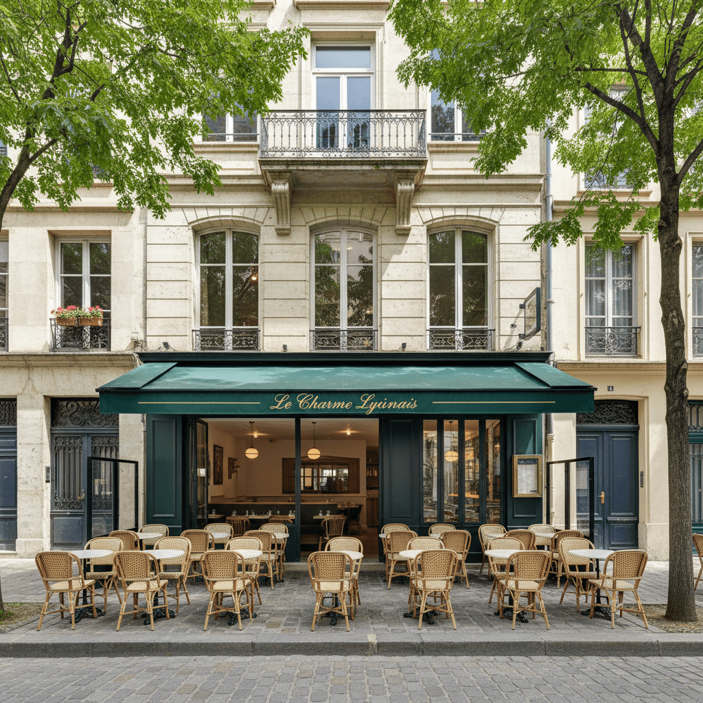 Restaurant 80m² à Lyon : terrasse - extraction