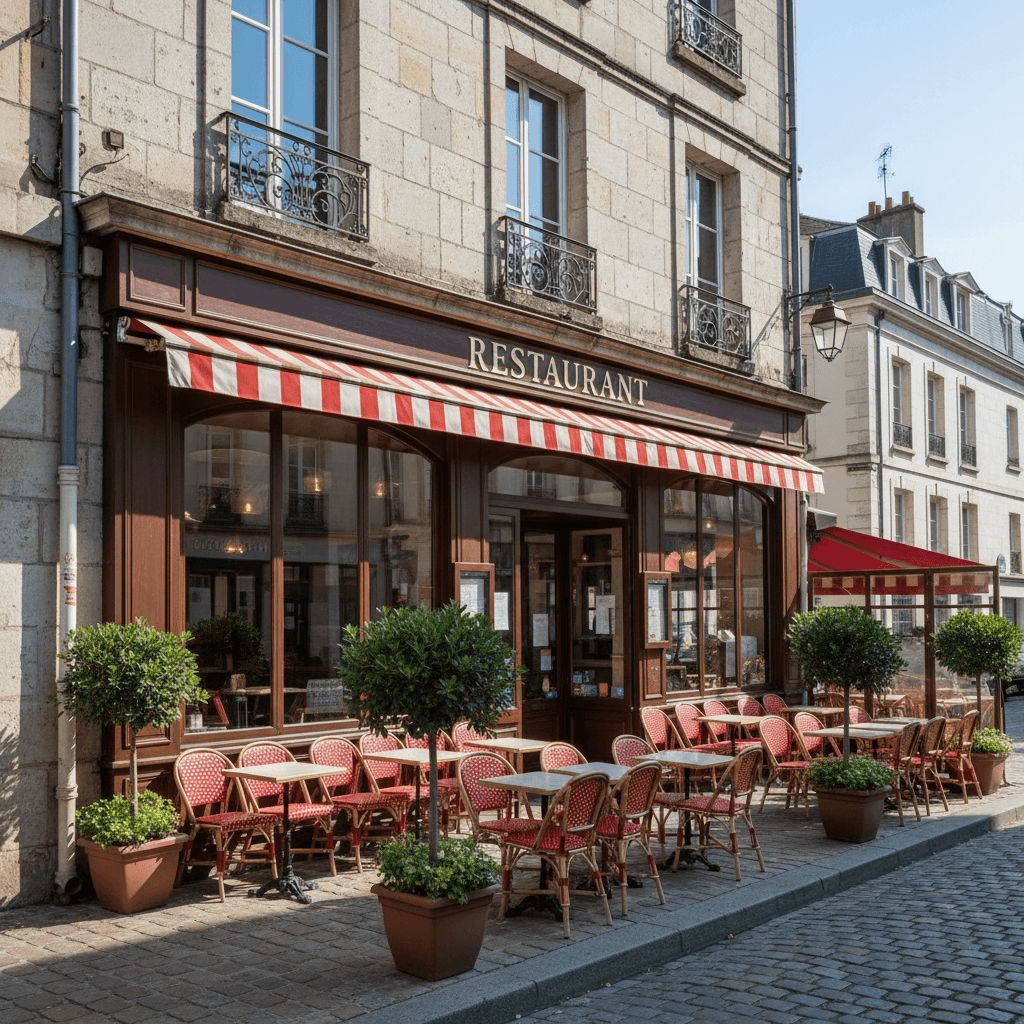 Restaurant à Rouen : terrasse - extraction