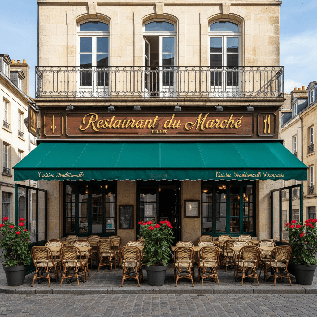 Restaurant 240m² à Rennes : terrasse - extraction