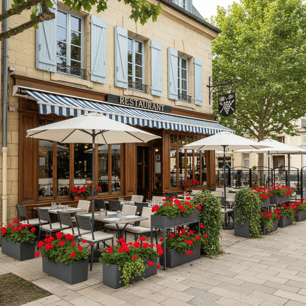 Restaurant 200m² à Pessac : terrasse - licence IV - Image 1