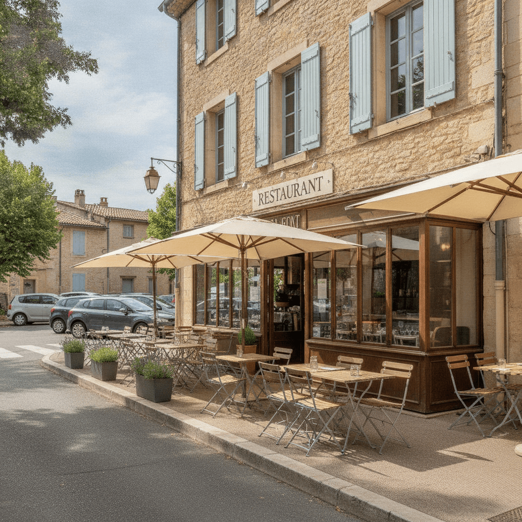 Restaurant 180m² à Avignon : terrasse - extraction - Image 1