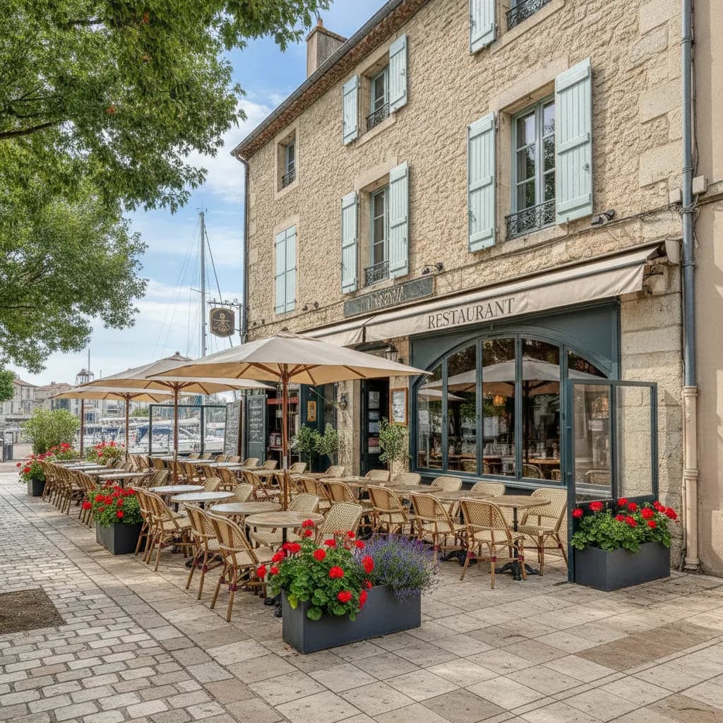Restaurant 180m² à Port : terrasse - climatisation - Image 1