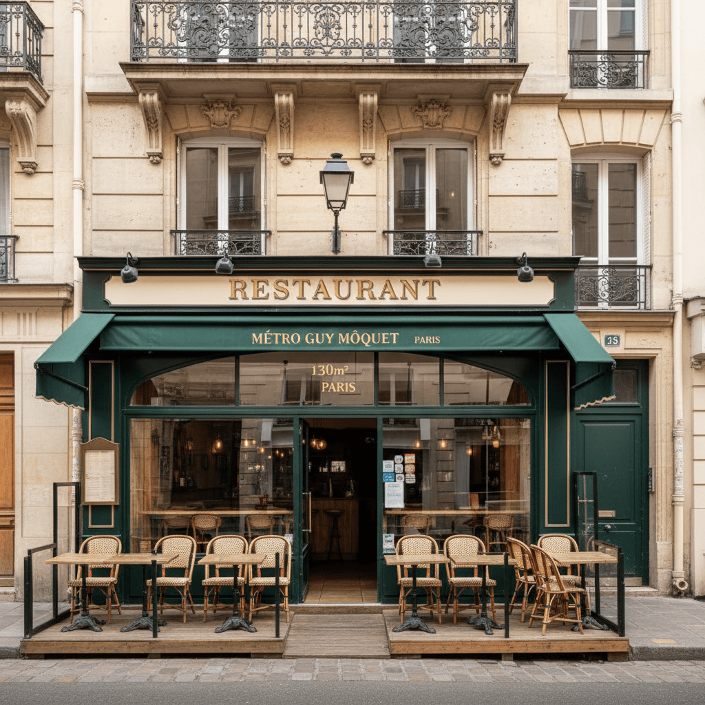 Restaurant de 130 m² à Paris, idéalement situé