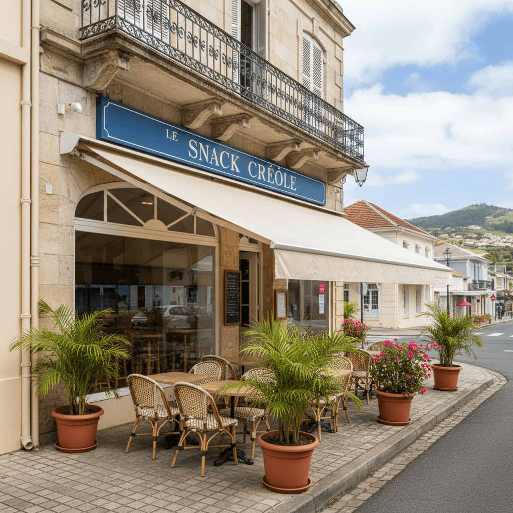 Snack 81m² à Saint-Leu : terrasse - cuisine équipée - Image 1