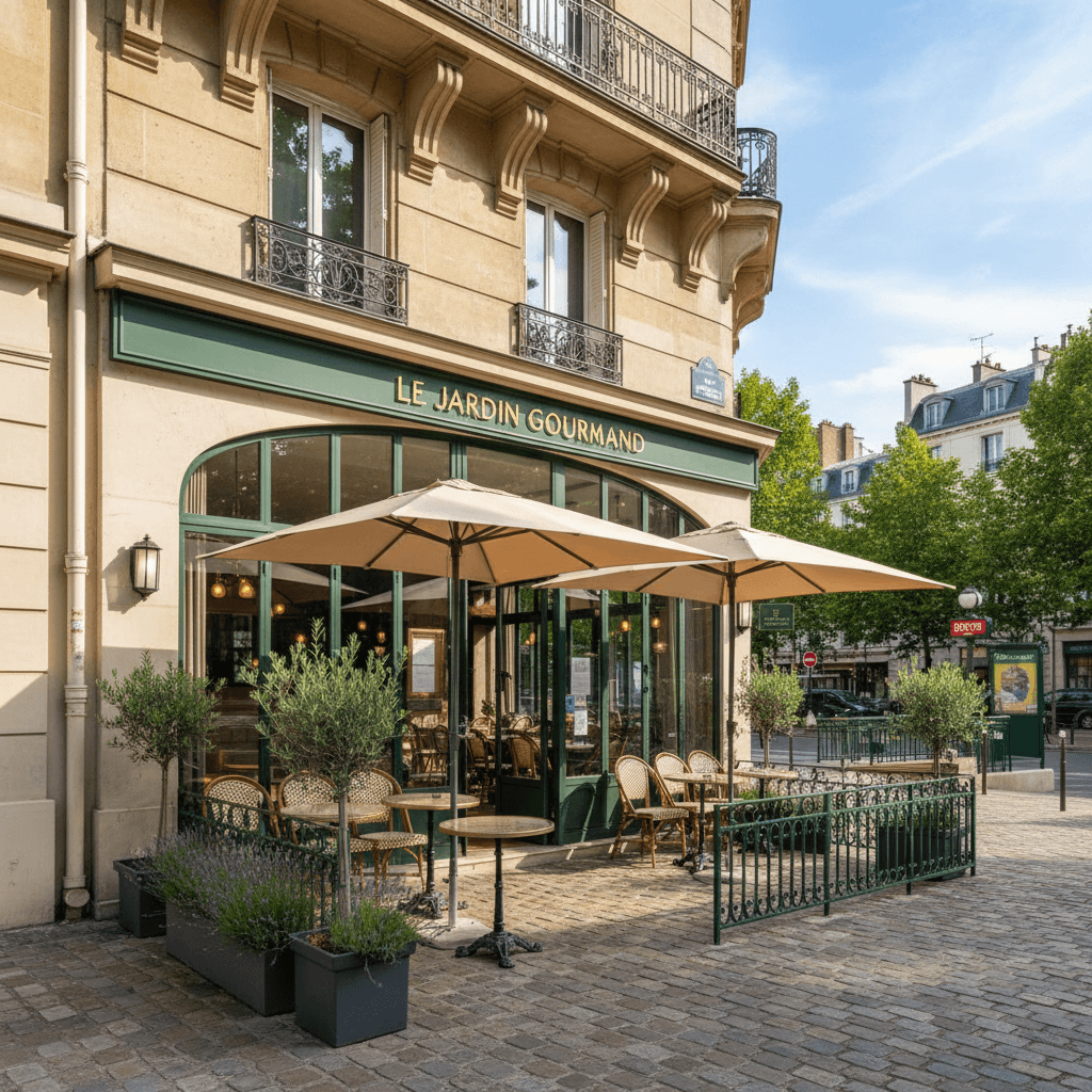 Restauration sans nuisance (Pas de conduit, réchauffage) 96m² à Bois-Colombes : terrasse - Image 1