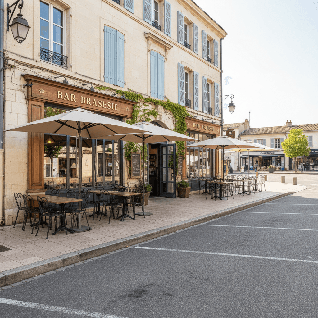 Bar-brasserie 316m² à Sommières : terrasse - licence IV - Image 1