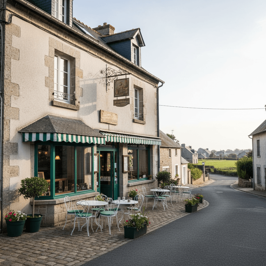 Bar-brasserie à Les Moitiers-D'Allonne : terrasse - licence IV - Image 1