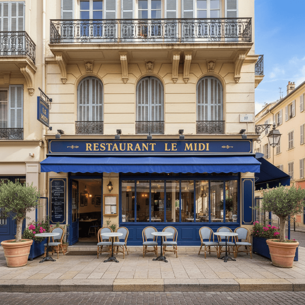 Restaurant 63m² à Nice : terrasse - licence IV