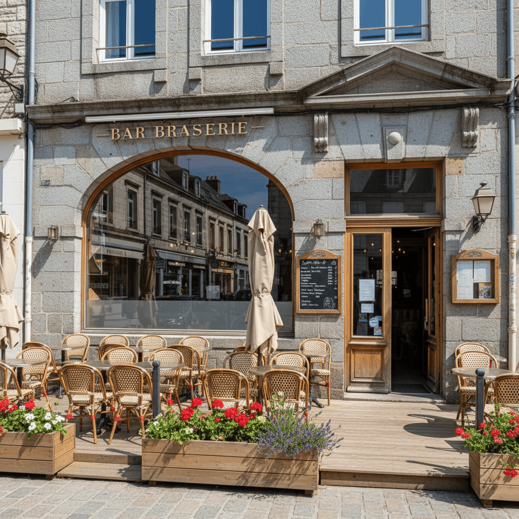 Bar-brasserie 170m² à Cherbourg-En-Cotentin : terrasse - licence IV - Image 1