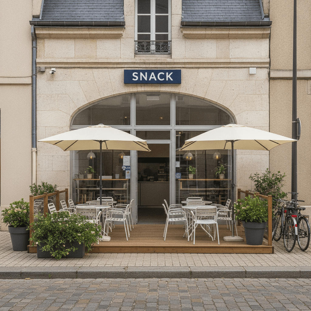 Snack 100m² à Montigny-Lès-Metz : terrasse - climatisation - Image 1