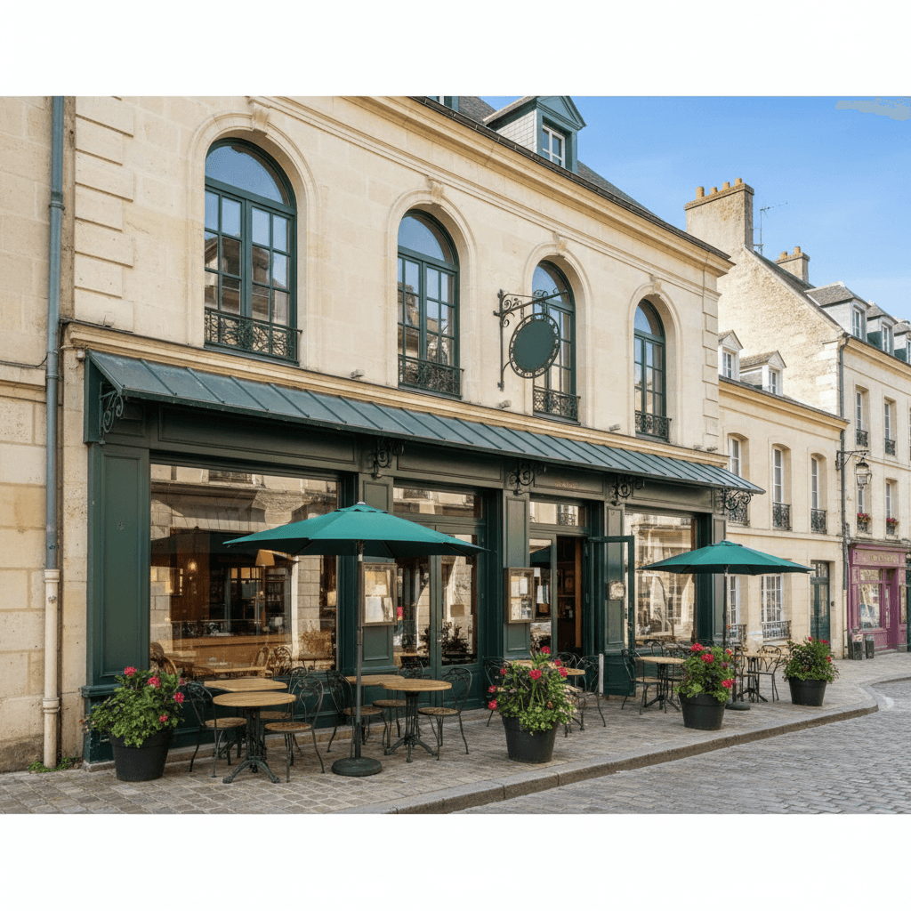 Restaurant 850m² à Rouen : terrasse - licence IV