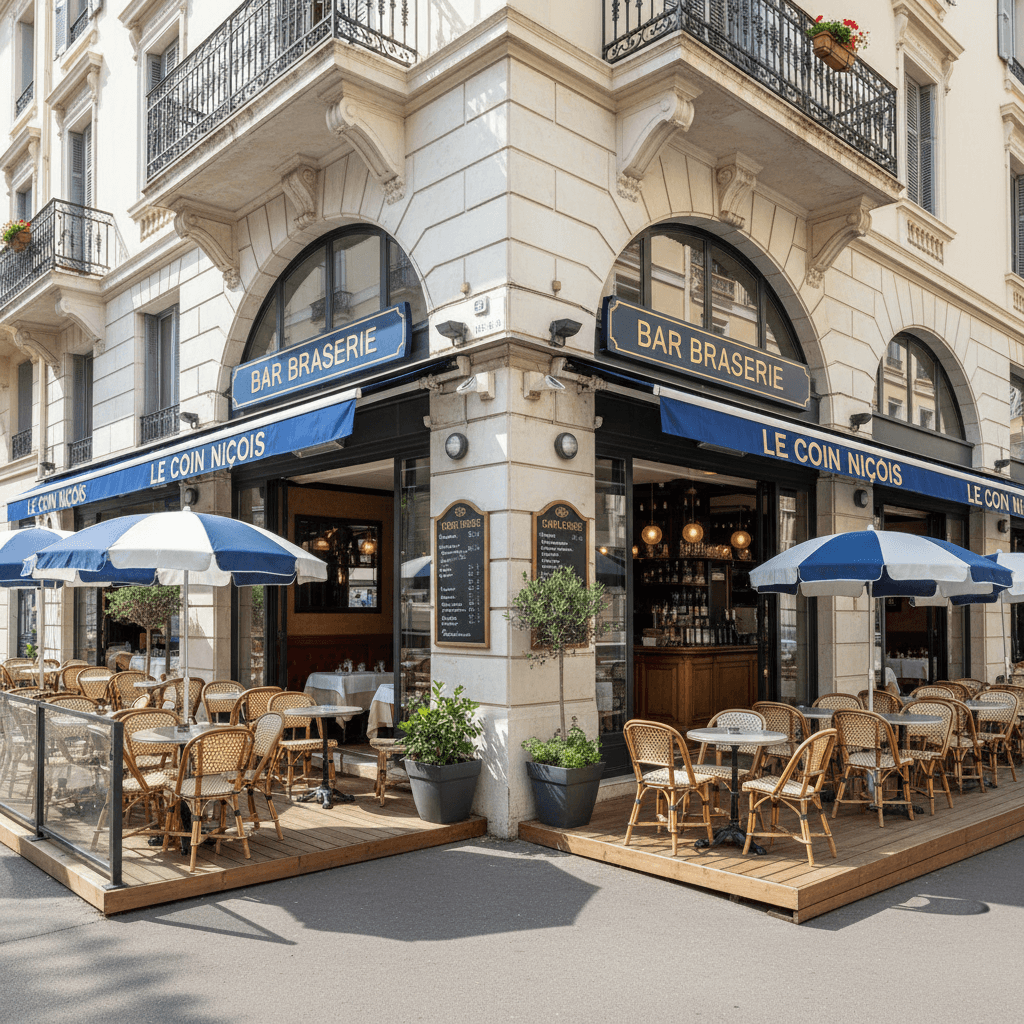 Bar-brasserie 100m² à Nice : terrasse - licence IV