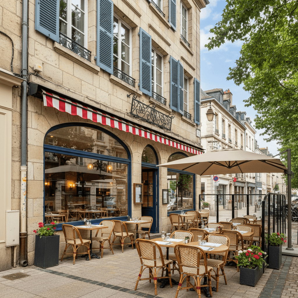 Restaurant 90m² à Nantes : terrasse - extraction - Image 1