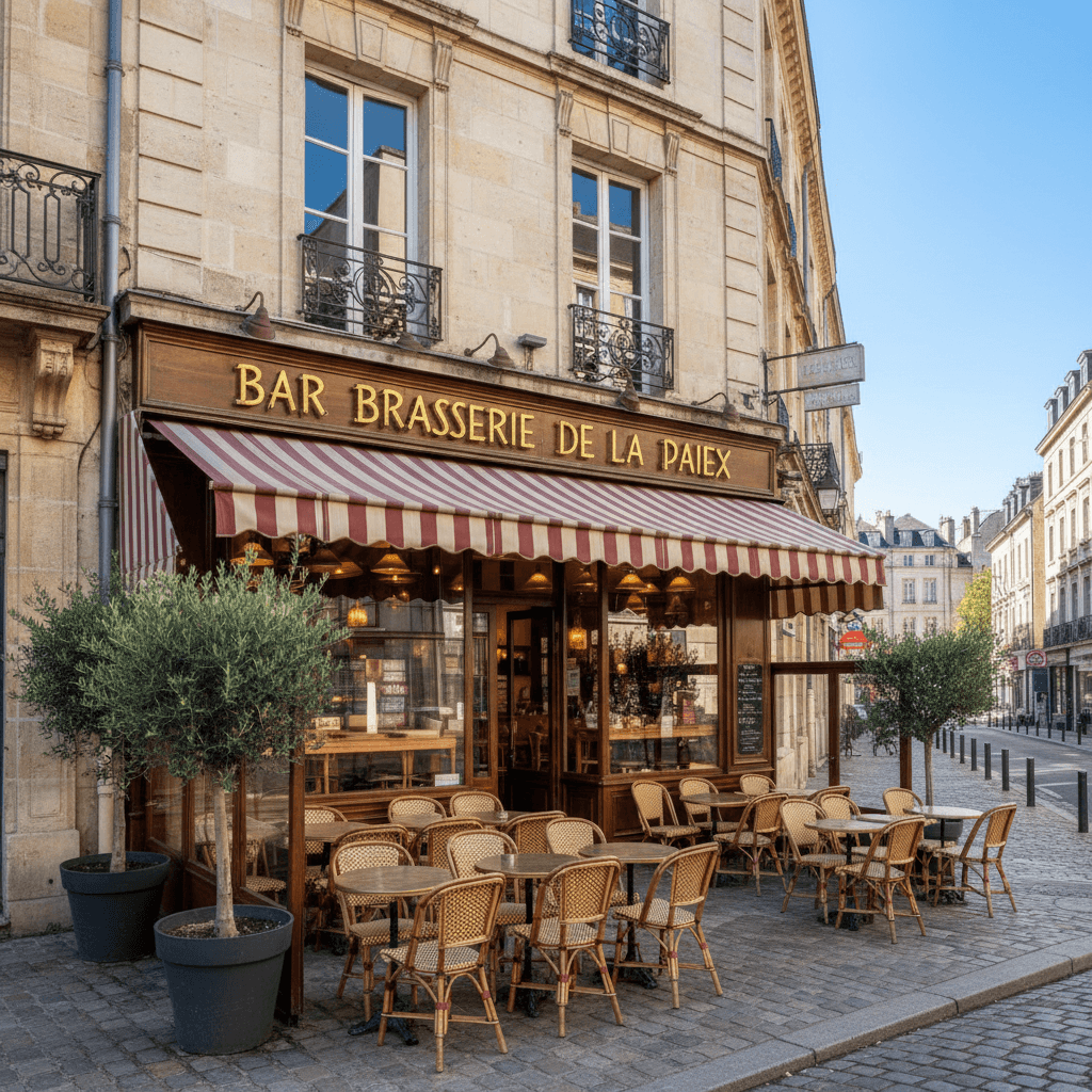 Bar-brasserie 100m² à Caen : terrasse - extraction - Image 1