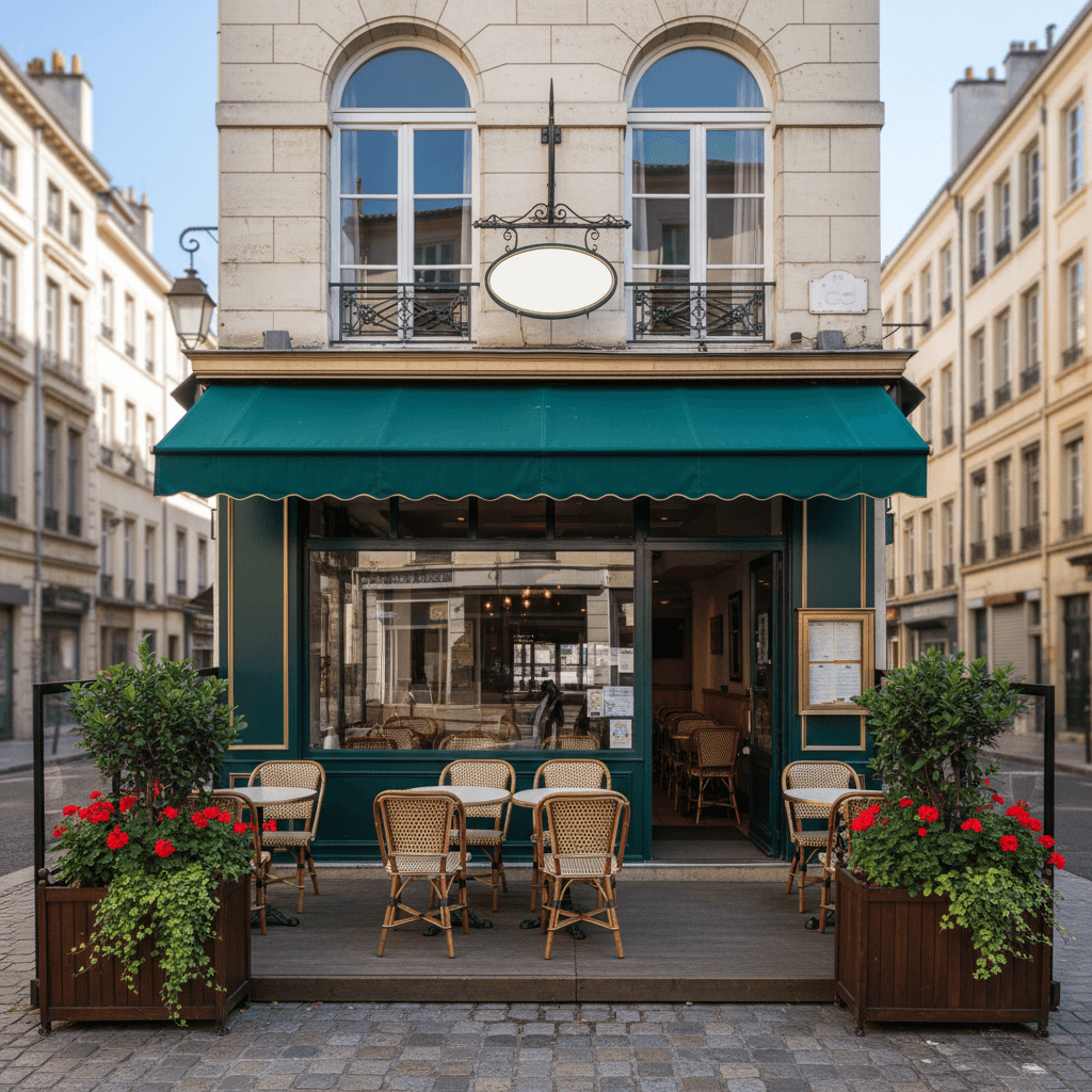 Restaurant 98m² à Lyon : terrasse - licence IV