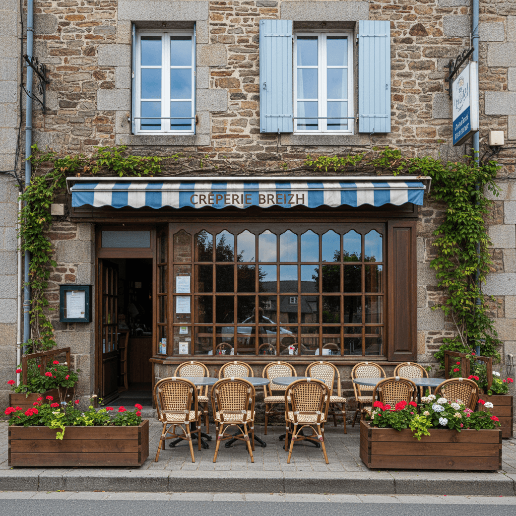 Restaurant à Saint-Brieuc : terrasse - extraction - Image 1