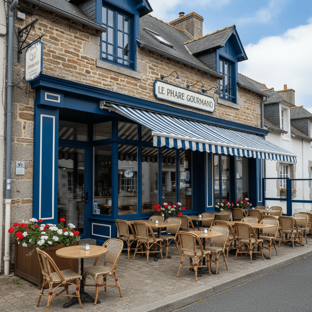 Restaurant à Saint-Vaast-La-Hougue : terrasse - extraction - Image 1