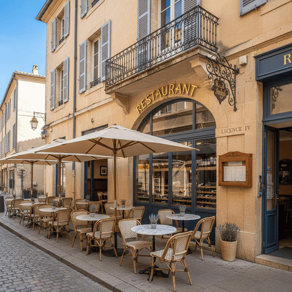 Restaurant à Aix-En-Provence : terrasse - licence IV