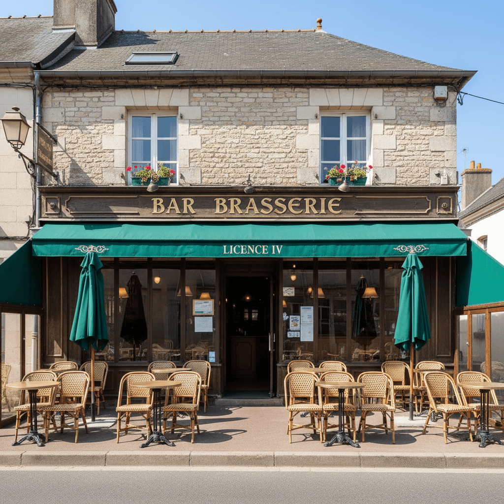 Bar-brasserie 500m² à Neuville-Sur-Sarthe : terrasse - licence IV - Image 1