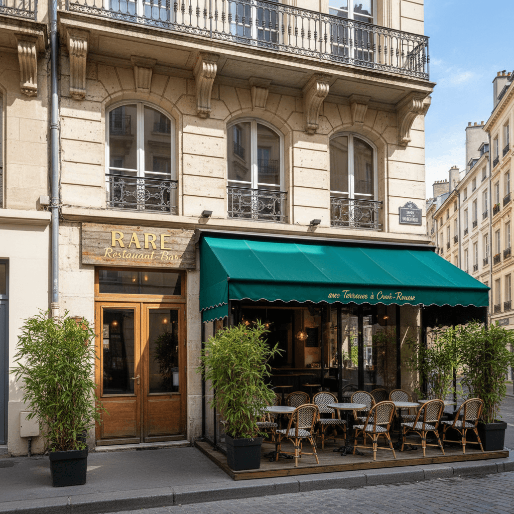 Bar-brasserie 115m² à Lyon : terrasse - licence IV