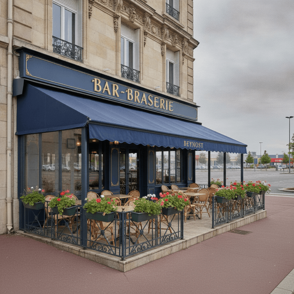 Bar-brasserie 200m² à Beynost : terrasse - licence IV - Image 1