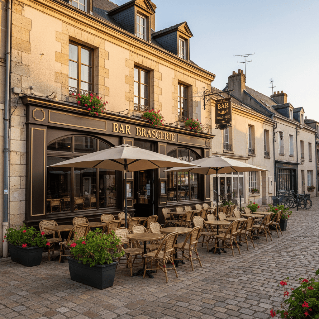 Bar-brasserie 150m² à Charenton-Du-Cher : terrasse - licence IV - Image 1