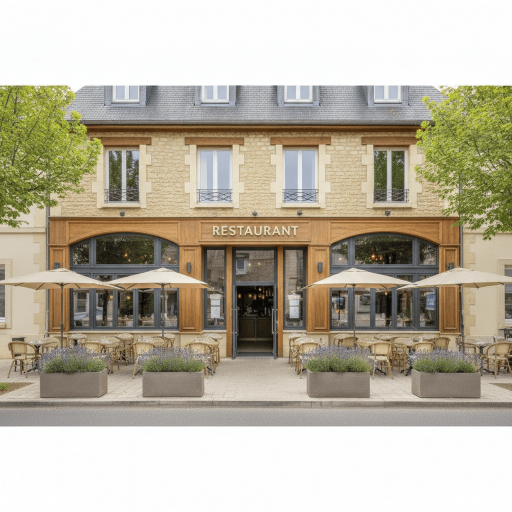 Restaurant 460m² à Jouy-Aux-Arches : terrasse - licence IV - Image 1