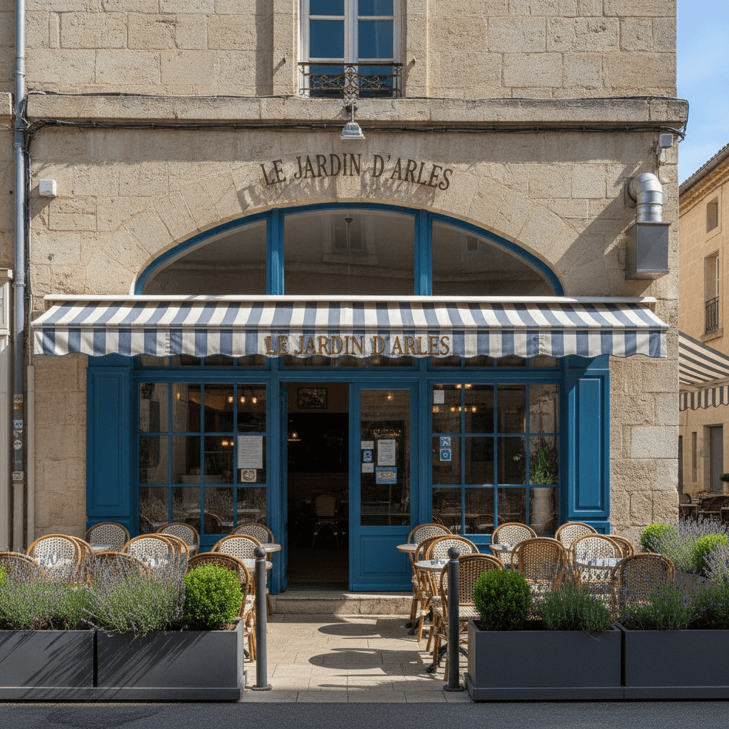 Restaurant 150m² à Arles : terrasse - extraction - Image 1
