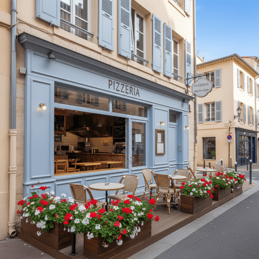 Restaurant 52m² à Nice : terrasse - licence IV