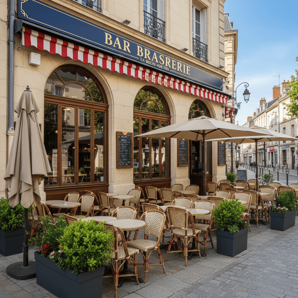 Bar-brasserie à La Roche-Sur-Yon : terrasse - licence IV - Image 1