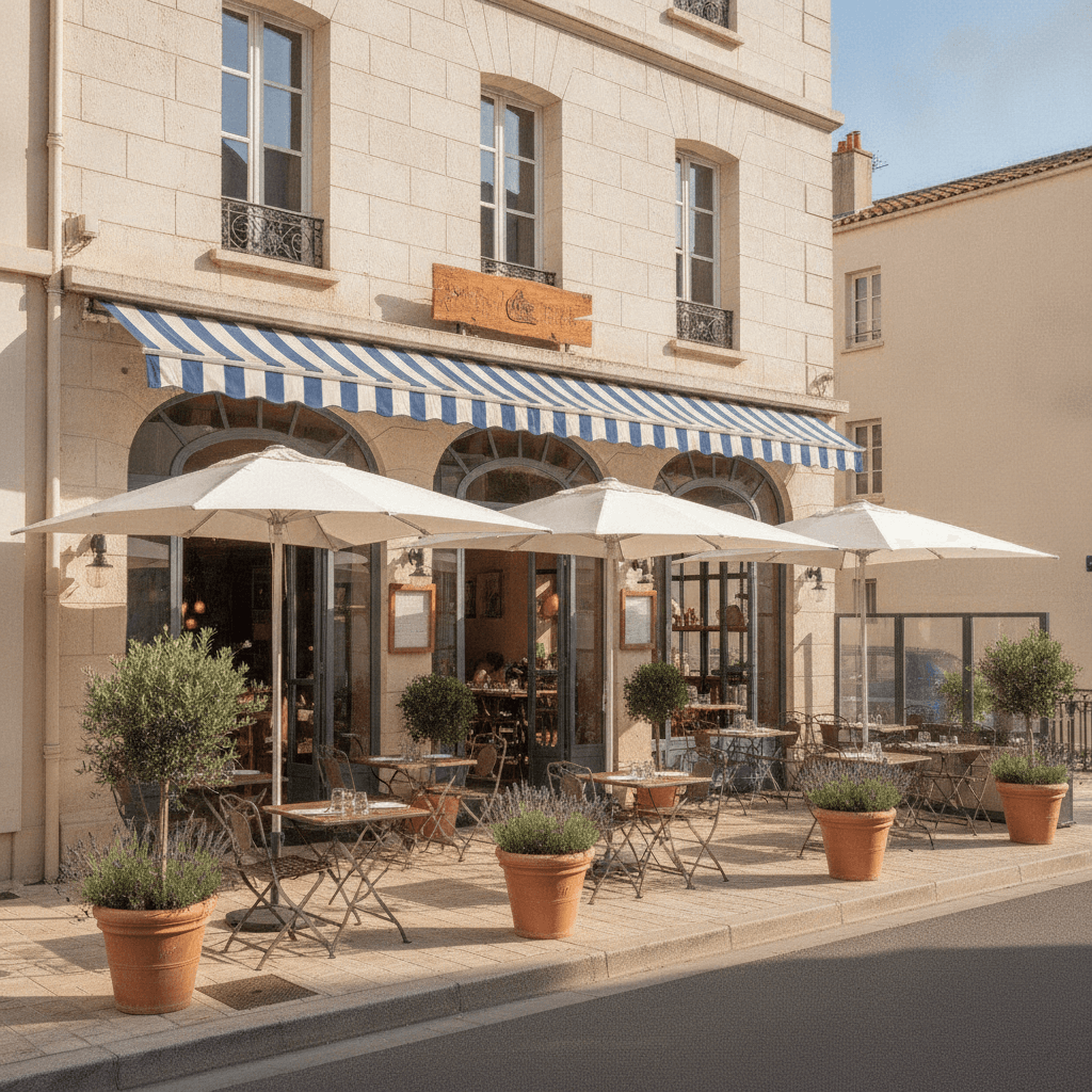 Restaurant à Toulon : terrasse - extraction