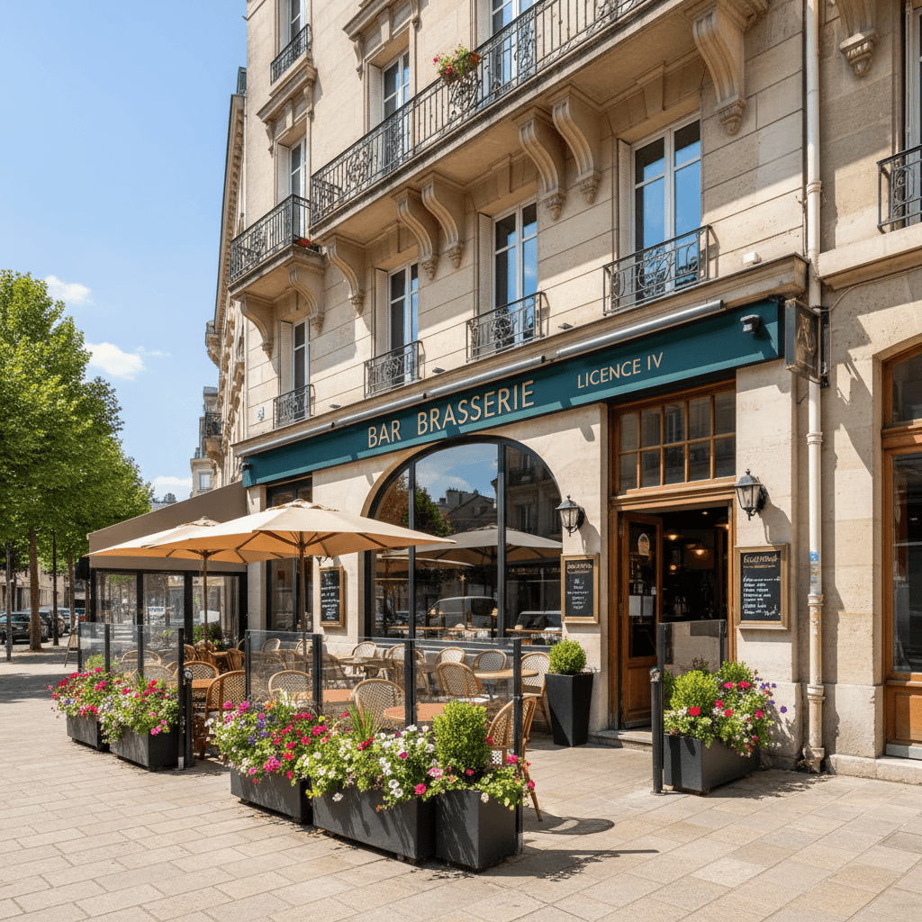 Bar-brasserie 129m² à Saint-Laurent : terrasse - licence IV - Image 1