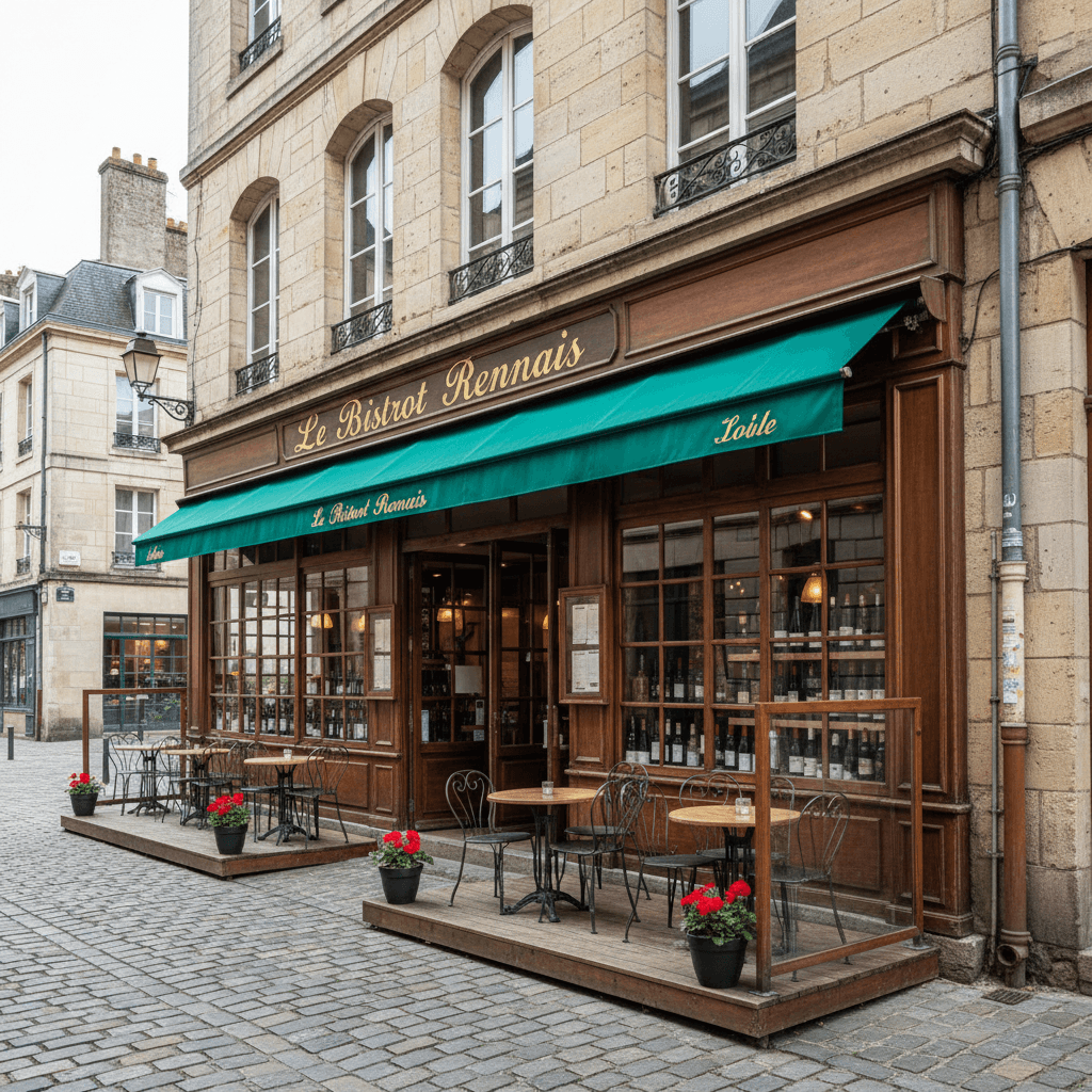 Restaurant 140m² à Rennes : terrasse - extraction