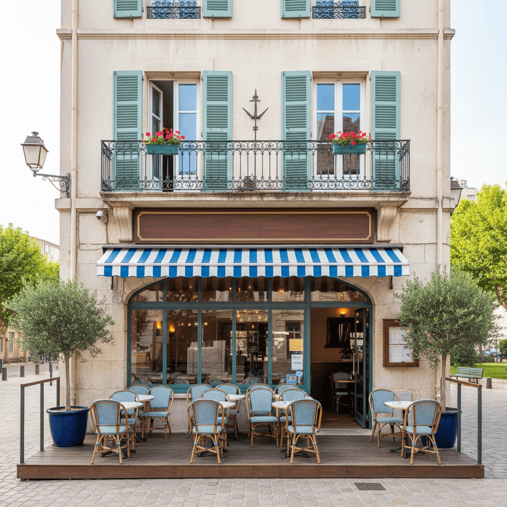 Restaurant 96m² à Antibes : terrasse - licence IV - Image 1