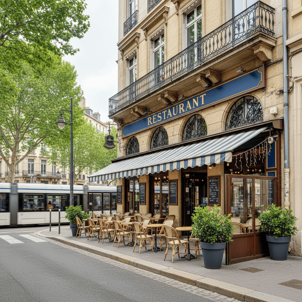 Restaurant à Lyon : terrasse - extraction
