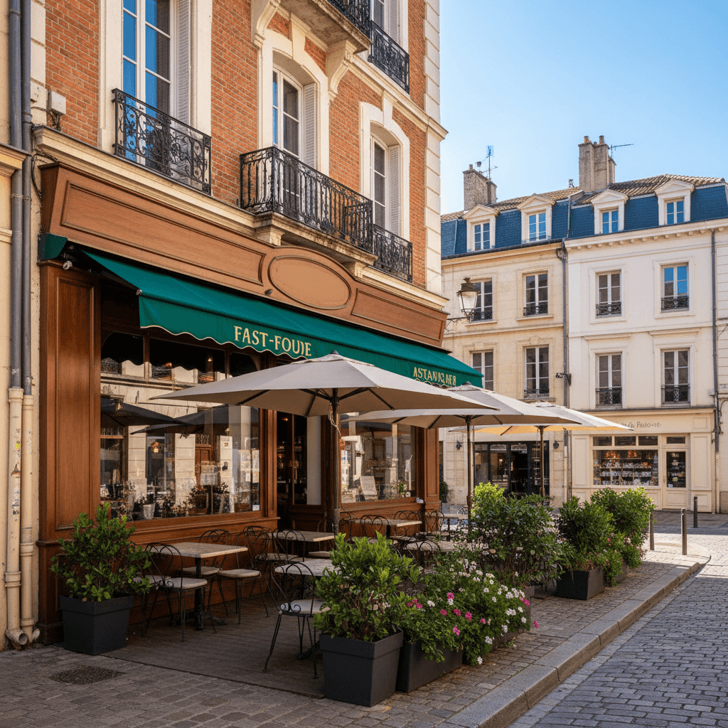 Fast-food 130m² à Toulouse : terrasse - extraction