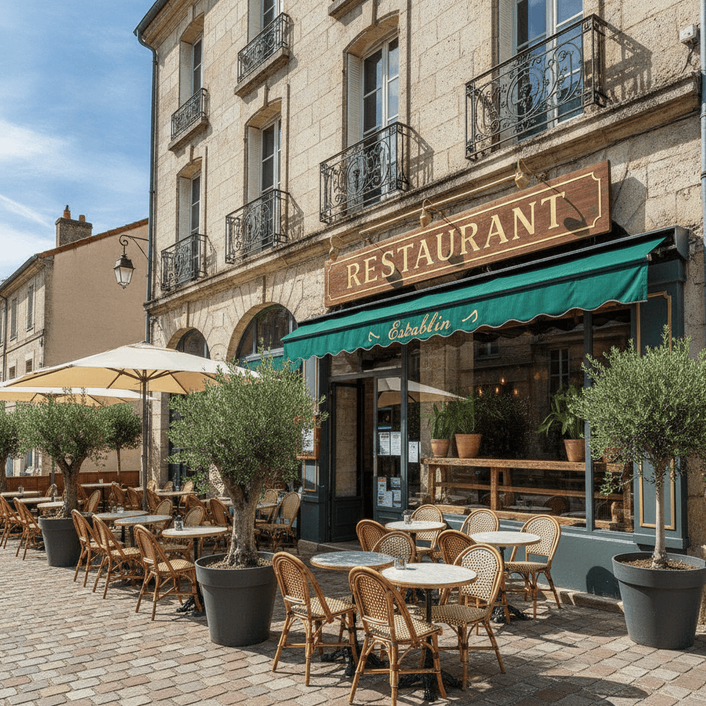 Restaurant 256m² à Estrablin : terrasse - licence IV - Image 1