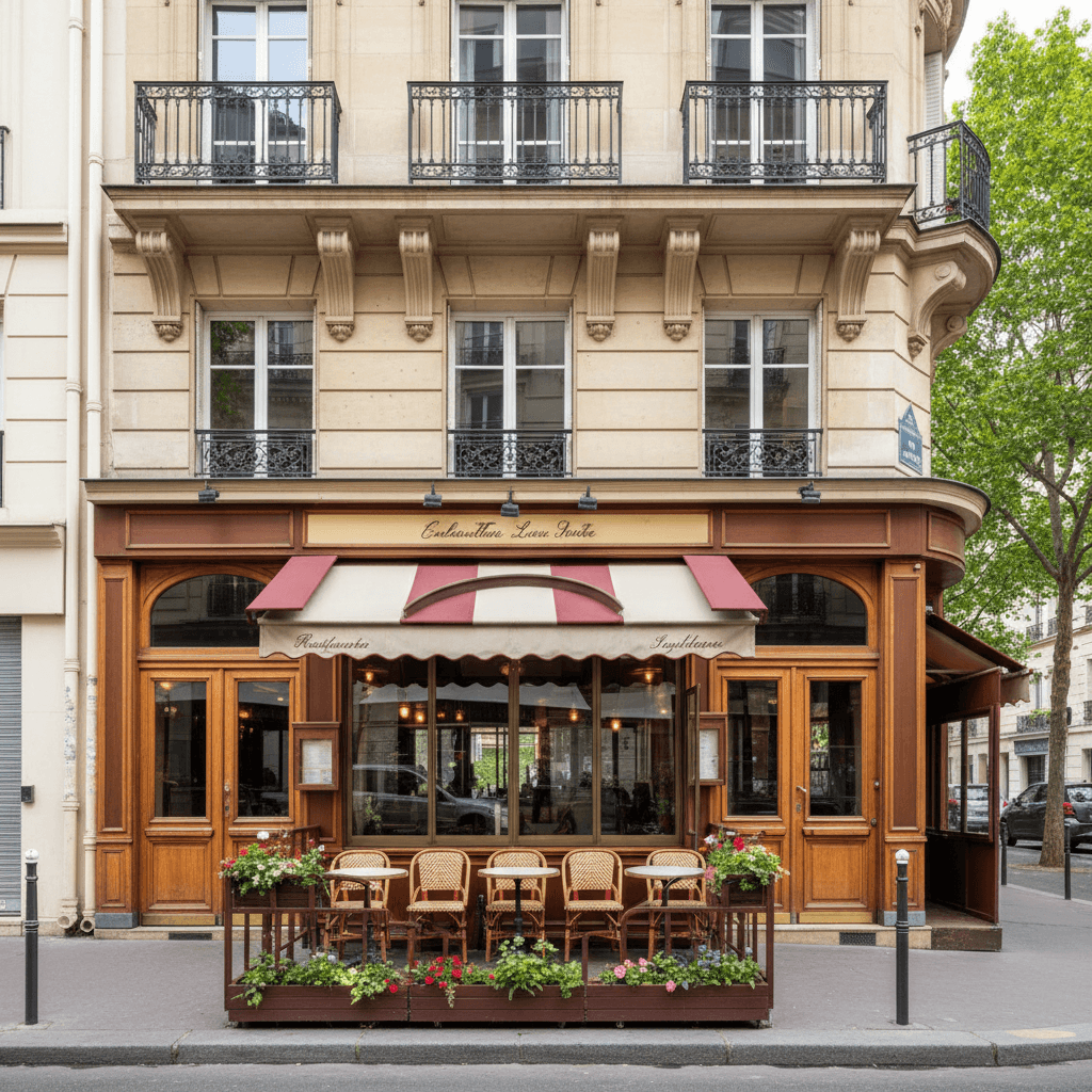 Restaurant 70m² à Paris : terrasse - extraction - Image 1