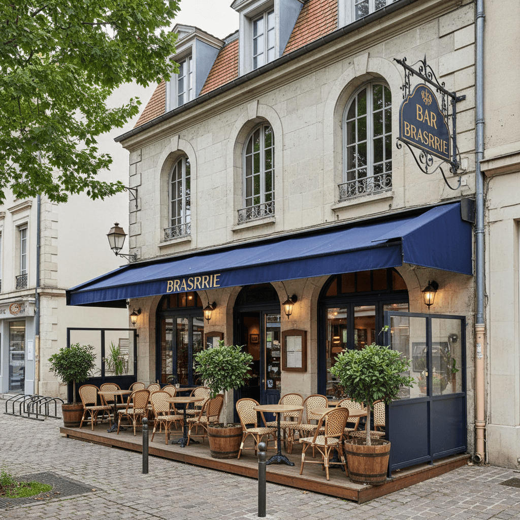 Bar-brasserie 121m² à Oullins : terrasse - licence IV - Image 1