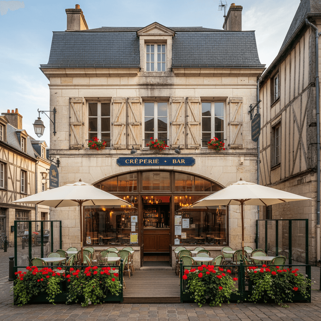 Restaurant à Caen : terrasse - Image 1