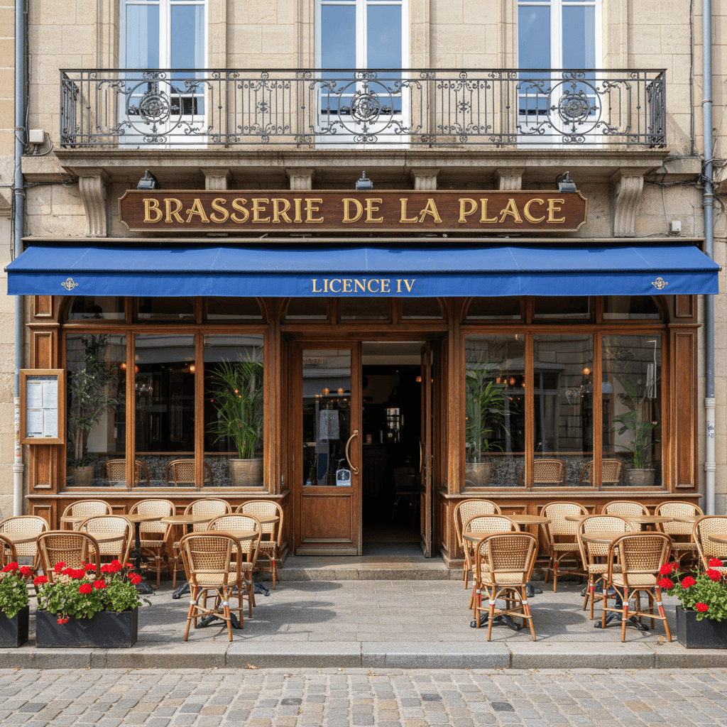 Bar-brasserie à Saint-Brieuc : terrasse - licence IV - Image 1