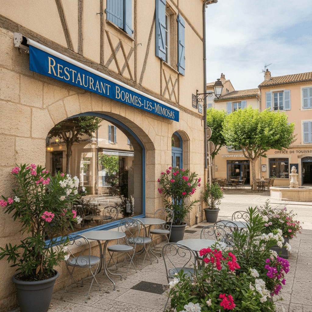 Restaurant 70m² à Bormes-les-Mimosas : terrasse - extraction - Image 1