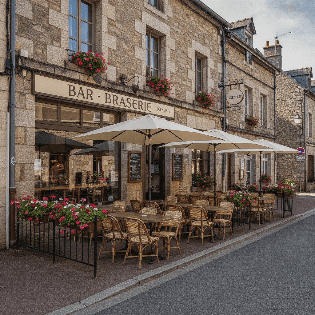 Bar-brasserie à Corrèze : terrasse - licence IV - Image 1