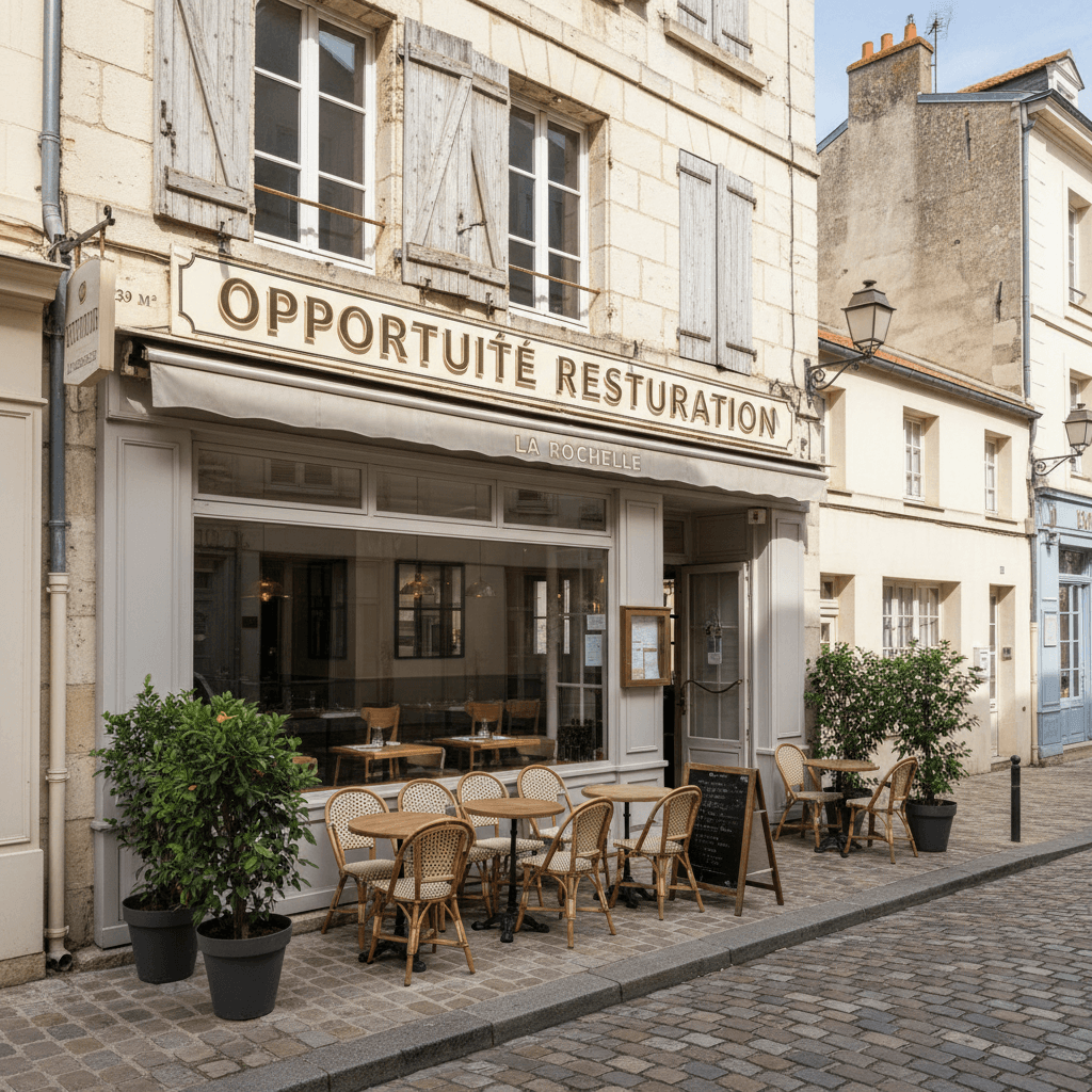 Restaurant 1239m² à La Rochelle : terrasse - licence IV - Image 1