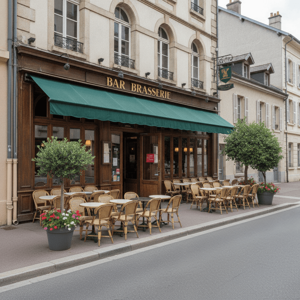 Bar-brasserie 115m² à Saint-Pierre-En-Faucigny : terrasse - licence IV - Image 1